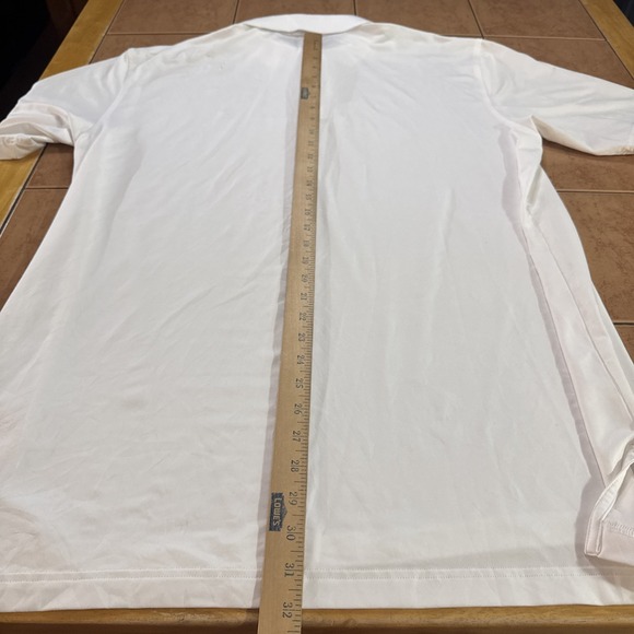 Peter Millar Polo Shirt Mens Sz XL White Summer Comfort Golf Performance Stretch - Picture 6 of 6
